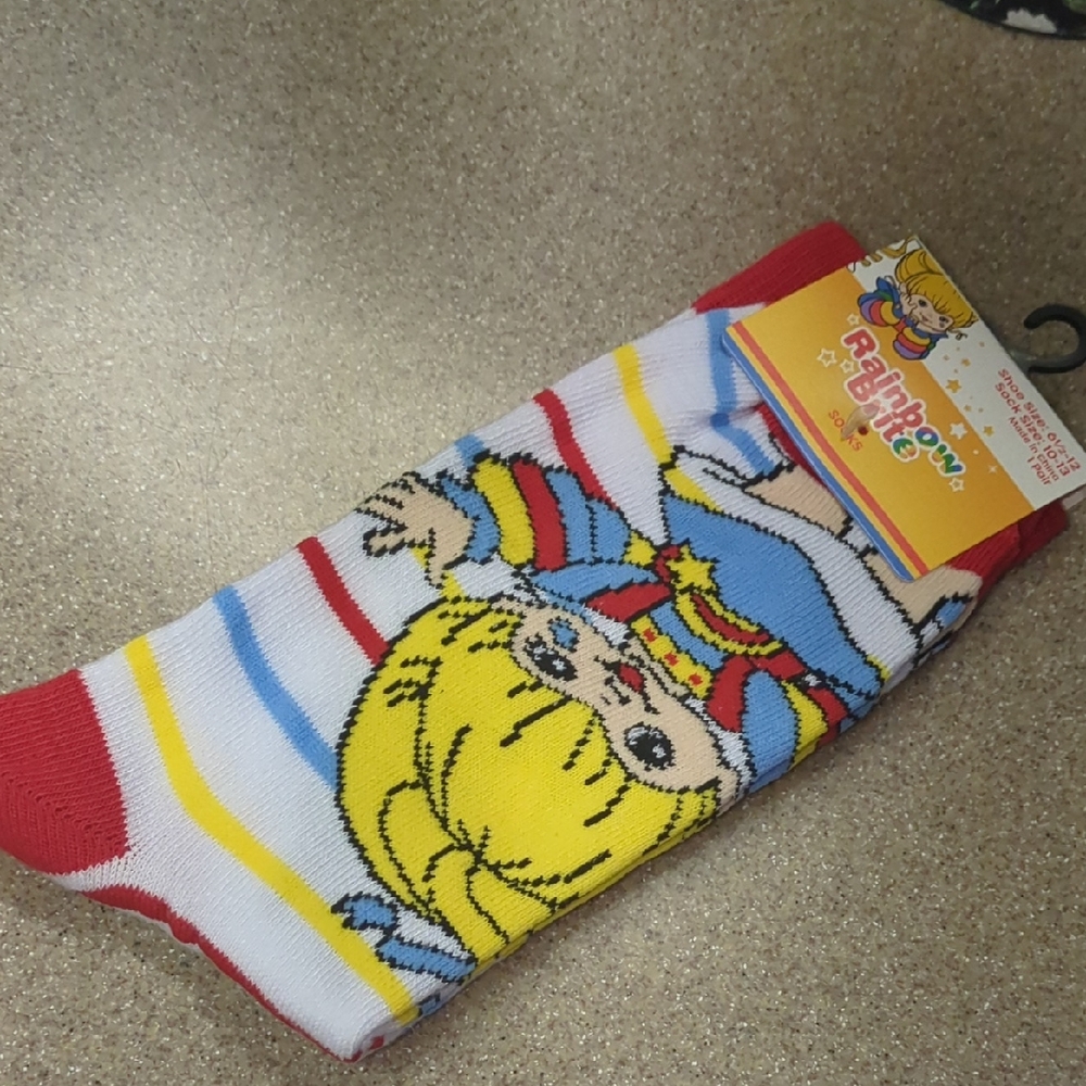 Rainbow Brite Colorful Character Socks